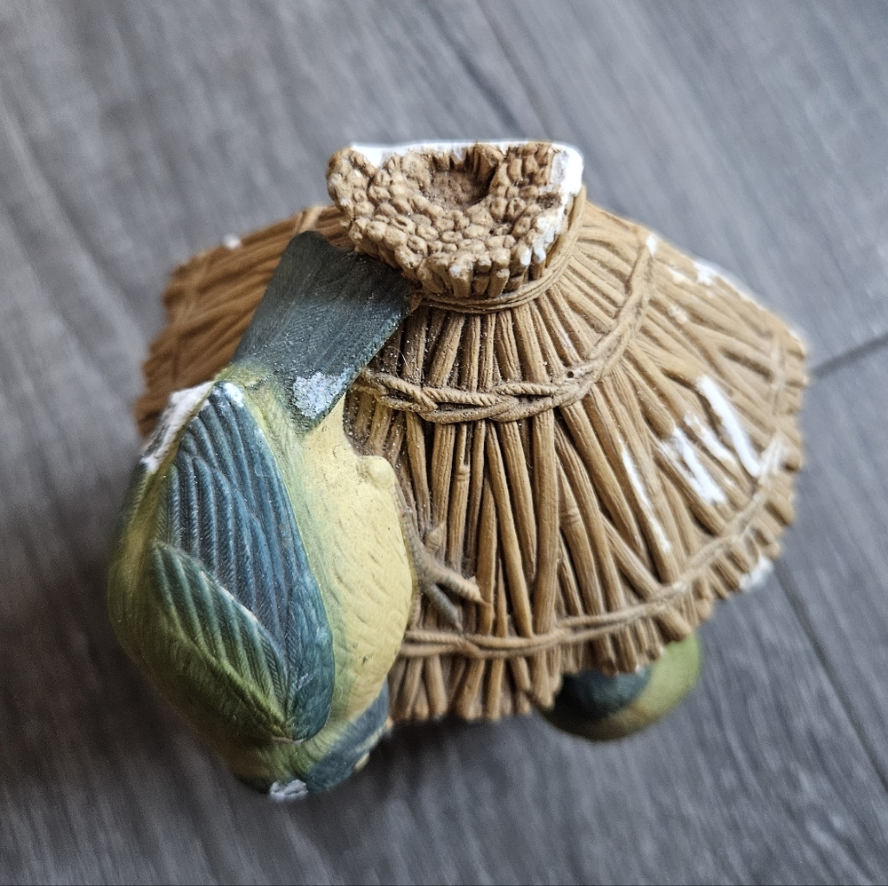 Vintage 1967 Bossons England Blue Bird Wall Chalkware Art Sculpture - Picture 5 of 7